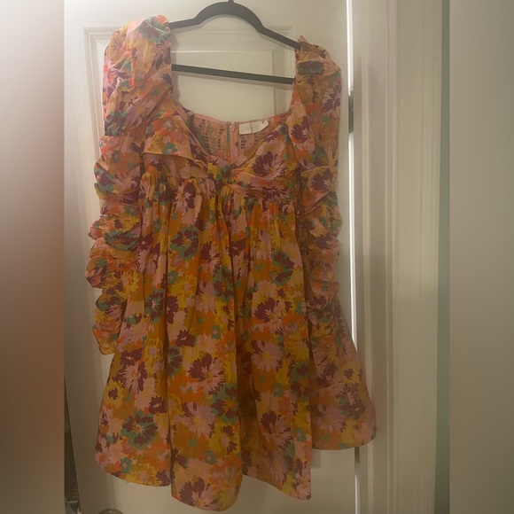 Zimmerman Violet Twist Front Mini Dress Size 0 - Picture 1 of 4